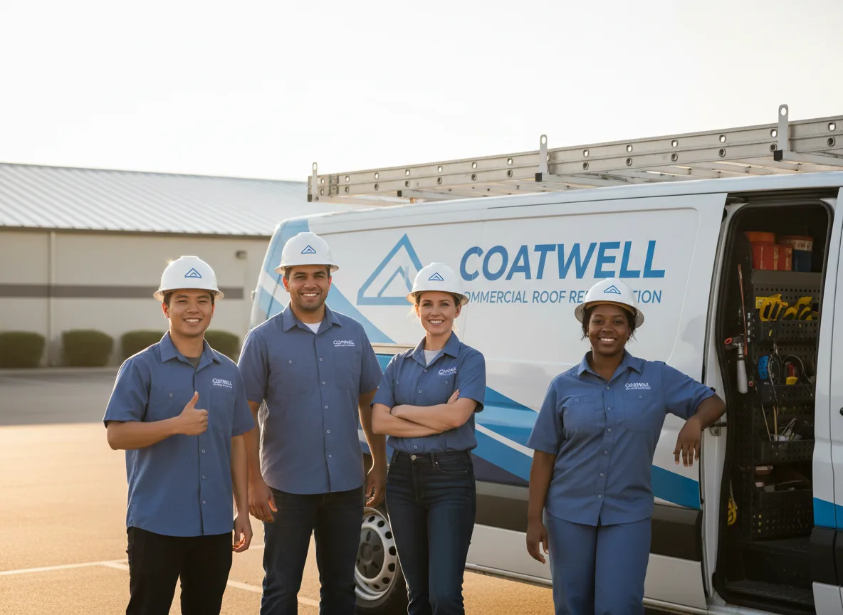 Commercial roof coating company in Pesotum, IL